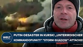 PUTINS KRIEG quotUnterirdischer Kommandopunkt der Russenquot quotStormShadowquotAttacke in der Region Kursk [upl. by Anert]