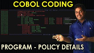 Basic Cobol Program 05  Mainframe Classes in Telugu  COBOL Coding  Purushotam Academy [upl. by Airdnazxela885]