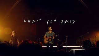 Jon Egan  What You Said Official Live Video [upl. by Ocirederf680]