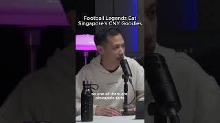 Football Legends Trying Singapores CNY Goodies epl premierleague mancity chinesenewyear facup [upl. by Furie]