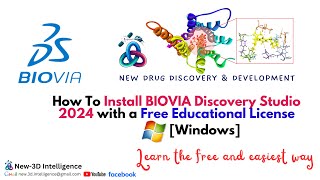 How To Install BIOVIA Discovery Studio 2024 with a Free Educational License Windows [upl. by Lledniw]