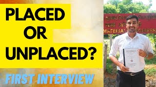 🥺First interview experiencePlaced or Unplaced😵NIT Placement vlog [upl. by Elidad]