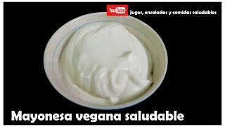 Como hacer mayonesa saludable vegana Hecha con tofu [upl. by Anaid711]