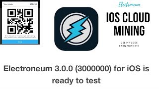 ELECTRONEUM IOS CLOUD MINING [upl. by Hayyikaz952]