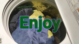 Washing maching with no agitator full cycle in 6 minuets DOES IT CLEAN [upl. by Neelak]