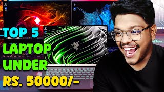 TOP 5 GAMING LAPTOP UNDER 50k In INDIA  50000 के अंदर बधिया LAPTOP [upl. by Oirramed630]