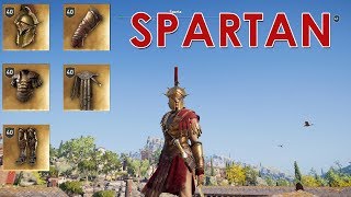 AC Odyssey PELOPONNESIAN LEAGUE legendary Spartan War Hero set [upl. by Itraa671]