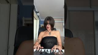 Senidah  Crno Srce cover 🌟🎀 cover music singing piano balkan balkanmusic [upl. by Ihn]