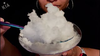 FROZEN BLENDER  BLENDED ICE  asmr powderyice eatingice [upl. by Nuzzi]