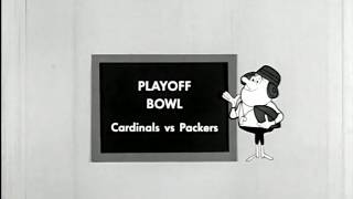 1964 Playoff Bowl St Louis Cardinals vs Green Bay Packers Highlights [upl. by Rubenstein626]