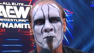 What Sting Told His Final AEW Dynamite Crowd Off The Air [upl. by Regazzi]