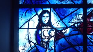 CHAGALL WINDOWS DAY AND NIGHT  TUDELY CHURCH KENT [upl. by Bucher]