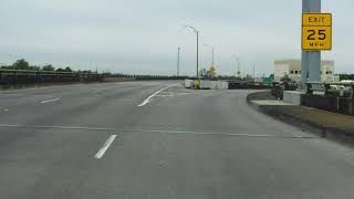 Pontchartrain Expressway Interstate 10 Exit 231 westboundoutbound [upl. by Aroc]