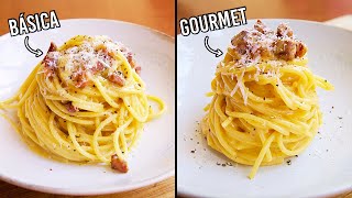 Carbonara versión fácil y chef la mejor de Roma [upl. by Nylcsoj]