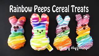 Rainbow Peeps Cereal Treats [upl. by Alasdair]