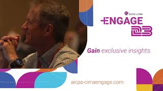 AICPA amp CIMA ENGAGE 2023  June 58  Las Vegas and live online [upl. by Weylin675]