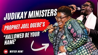 Judikay ministers Hallowed be your name by Prophet Joel Ogebe at The Resurrected Church [upl. by Hubey]