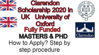 Clarendon Scholarship 2020 in UK For Masters PhD Fully Funded – University of Oxford [upl. by Rexford817]