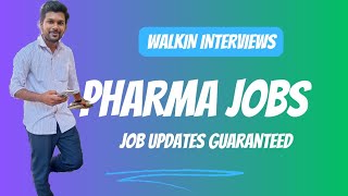 Latest news  Pharma Job Openings Freshers and experience Apply [upl. by Enomad]