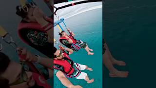 Parasailing in Maldives ❤️ maldives honeymooninmaldives maldivestrip [upl. by Sherfield]