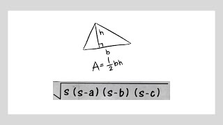 FÓRMULA DE HERON  DEMONSTRAÇÃO [upl. by Kempe]