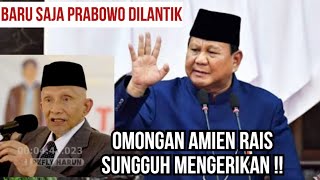 AMIEN RAIS KETERLALUAN  BARU SAJA PRABOWO DILANTIK SUDAH SEBARKAN VIRUS KEBENCIAN [upl. by Huston69]