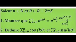 Fonction Hyperbolique et calcul de belles sommes [upl. by Shirlene]