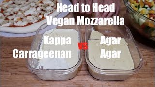 Vegan Mozzarella  Carrageenan vs Agar Agar  Head to Head [upl. by Etterb]