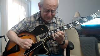 G Maj chord progression and line practice for Jazz Guitar [upl. by Clementis]