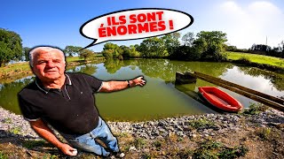 Ce GrandPère mautorise à Pêcher dans son Petit Étang et il y a des GROSSES Surprises [upl. by Elon]