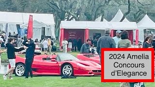 The Amelia Island Concours d’Elegance 2024 car show first person view walk through [upl. by Reahard449]