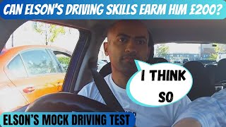 UK Mock Driving Test For Elson Can Elson Win The £200 [upl. by Yarod522]