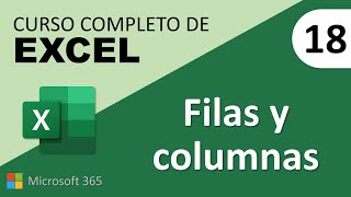 18 Curso Excel Filas y columnas [upl. by Sylvester]