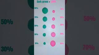 Dark green vs pink short art colormixing [upl. by Eselahc193]