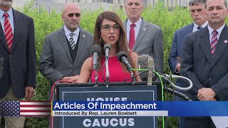 Colorado Rep Lauren Boebert Introduces Articles Of Impeachment Against President Biden amp Vice P [upl. by Upton]