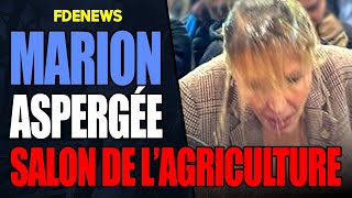 MARION MARÉCHAL ASPERGÉE DE BIÈRE AU SALON DE LAGRICULTURE [upl. by Anatollo]