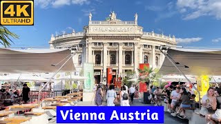 Vienna Austria 🇦🇹 Summer Walking Tour 4K UHD [upl. by Reames]