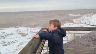 Hornsea big waves October 24 [upl. by Ontina]