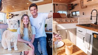 DIY Cargo Van Conversion  STUNNING CAMPERVAN with CLEVER STORAGE HACKS 💡 [upl. by Aidahs]