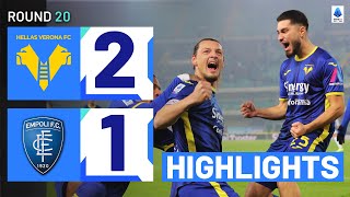 VERONAEMPOLI 21  HIGHLIGHTS  The Gialloblù win at home  Serie A 202324 [upl. by Hubey517]