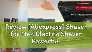 Review Aliexpress Shaver for Men Electric Shaver Powerful Bald Head Shaver Beard Shaving Machine [upl. by Sedecram768]