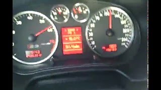 Audi A3 18T AUM k03S 230Hp 344Nm 0100 kmh acceleration ESP on [upl. by Olenolin]