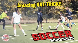 Soccer Highlights  Amazing HatTrick [upl. by Dekow]