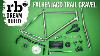 Dreambuild Falkenjagd Aristos Titanium Trail I Bikepacking Gravelbike I Campagnolo Ekar [upl. by Cartwell]