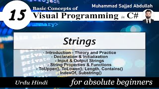 15 Strings in C  C Core10  Visual Programming [upl. by Jourdain]