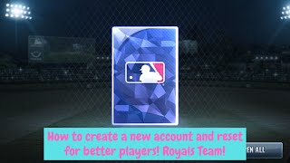 MLB 9 INNINGS 20  How to Create amp Reset a New Team For Top Cards Royals Team Intro [upl. by Aita353]