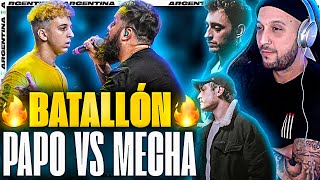 🔥 BATALLÓN 🔥 PIEZAS REACCIONA CON BLON Y KHAN A LA BATALLA DE PAPO VS MECHA EN FMS ARGENTINA [upl. by Ajiram323]