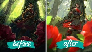 Amazing Paintover Pro Artist Repaints Woodland Archer [upl. by Cantlon187]