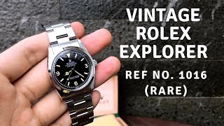 Rolex Explorer Vintage Ref 1016 Stainless Steel  Close Up View [upl. by Levi805]