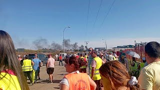 Se lía en la Sierra manifestación de agricultores por el precio de la aceituna [upl. by Ydnor]